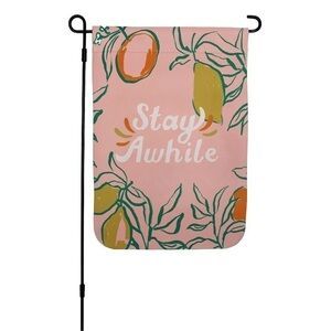Stay Awhile Garden Flag